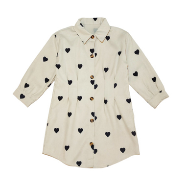 مانتو دخترانه شین کد 5742 رنگ سفید