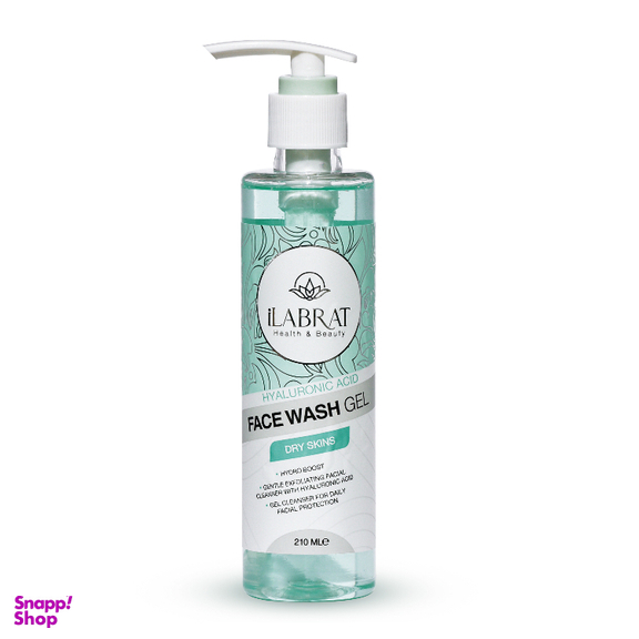 ژل شستشو صورت ایلابرت مدل هیالورونیک اسید حجم 210 میلی لیتر