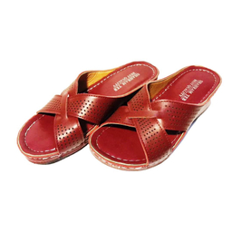 دمپایی زنانه شهرام طب مدل 1054 رنگ زرشکی