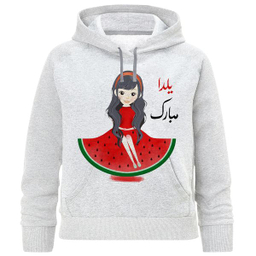 هودی دخترانه مدل هندوانه و دختر A267