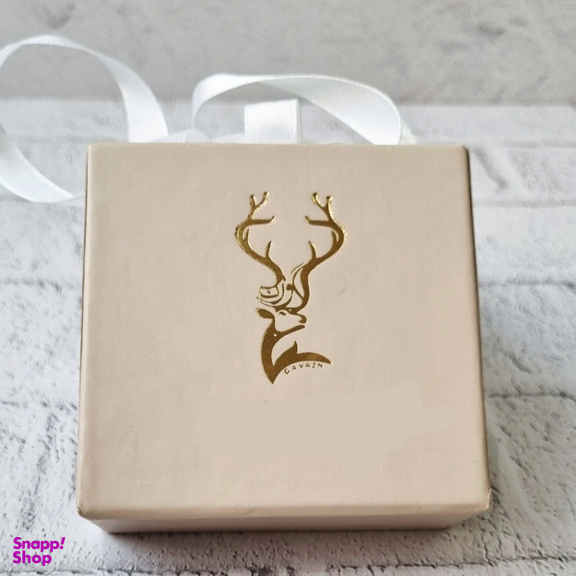 گوشواره طلا 18 عیار زنانه گوزن طرح دونه برف زمستان کد 7tgkf3
