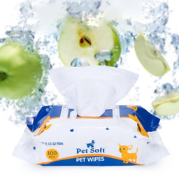دستمال مرطوب سگ و گربه پت سافت کد Wipes-01