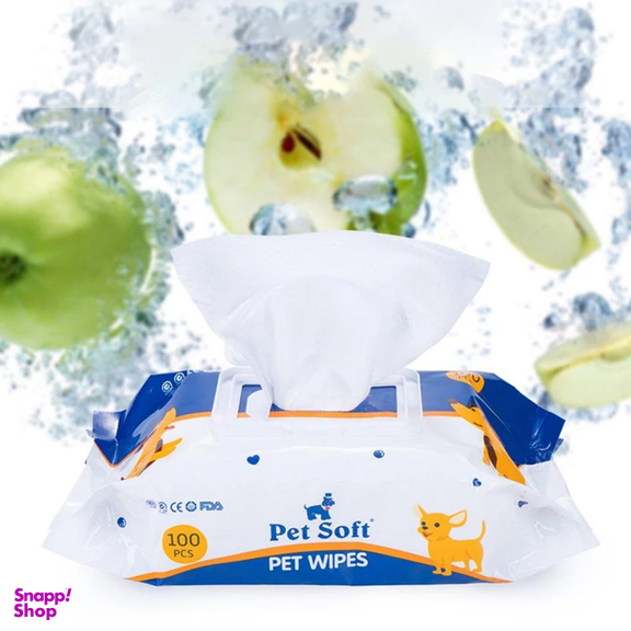 دستمال مرطوب سگ و گربه پت سافت کد Wipes-01