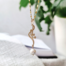 آویز گردنبند طلا 18 عیار زنانه گوزن مدل مامان کد KHT57