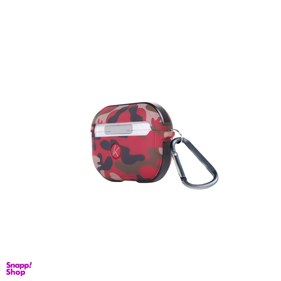 کاور ایرفون کی-دوو مدل CRASHGUARDcamo-RED مناسب اپل ایرپاد پرو