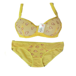 ست لباس زیر زنانه کارن کد Ksh01 رنگ زرد