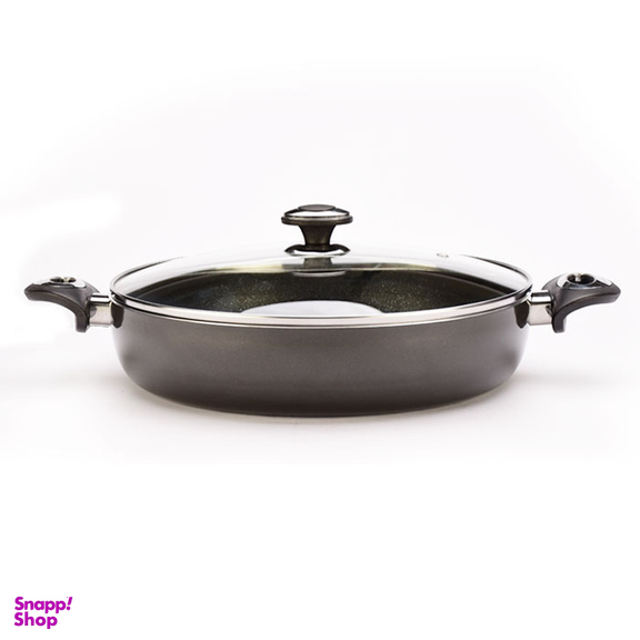 تابه دو دسته درب دار زرساب مدل گرانیتا سایز 32