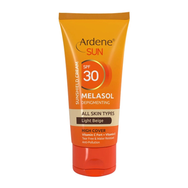کرم ضد آفتاب و ضد لک رنگی آردن مدل Melasol SPF30 رنگ بژ روشن حجم 50 میلی لیتر