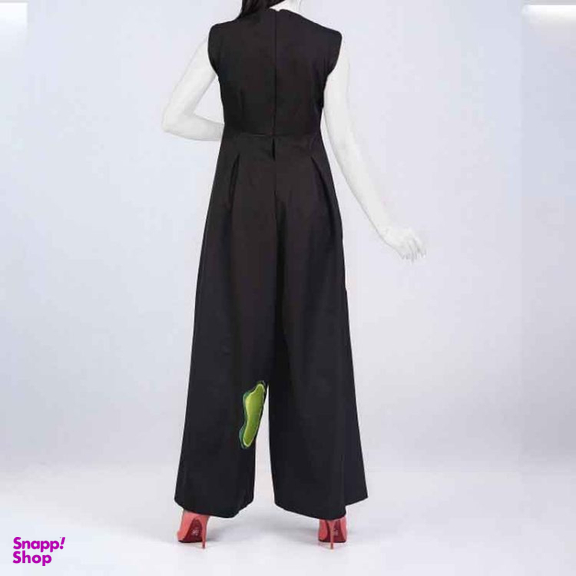 سرهمی زنانه گره استایل مدل گل یخ رنگ مشکی