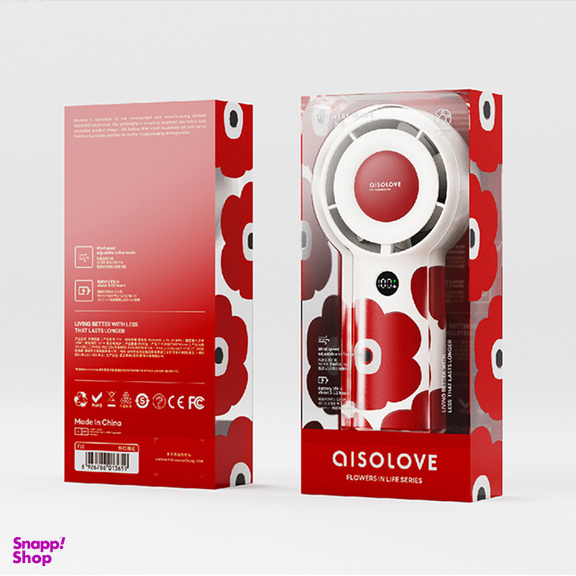 پنکه شارژی ای آی سو لاو مدل F16 Purple Flower