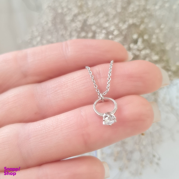 آویز ساعت زنانه وای اس ایکس مدل تک نگین
