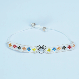 دستبند طلا 18 عیار زنانه مدل میکی موس کد 1066