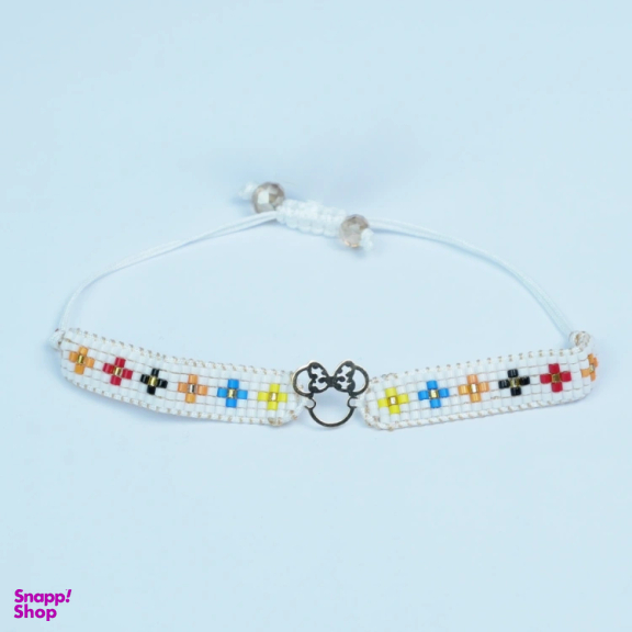 دستبند طلا 18 عیار زنانه مدل میکی موس کد 1066