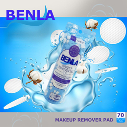 پد آرایش پاک کن بنلا مدل Makeup Wipes مجموعه 5 بسته 72 عددی