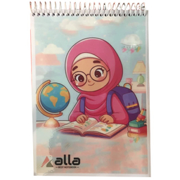 دفتر نقاشی 50 برگ آلا سایز A3 طرح دختر درس خون کد 2