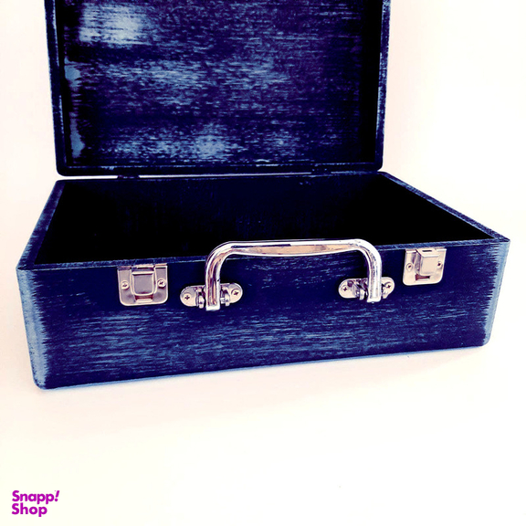 جعبه هدیه چوبی مدل چمدان طرح خطاطی کد WS128