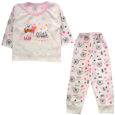 ست تیشرت و شلوار نوزادی مدل خرس و بستنی کد 4012