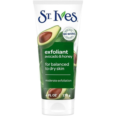 اسکراب لایه بردار پوست سینت ایوز مدل Exfoliant حاوی آووکادو و عسل مناسب پوست های خشک و مختلط وزن 170 گرم