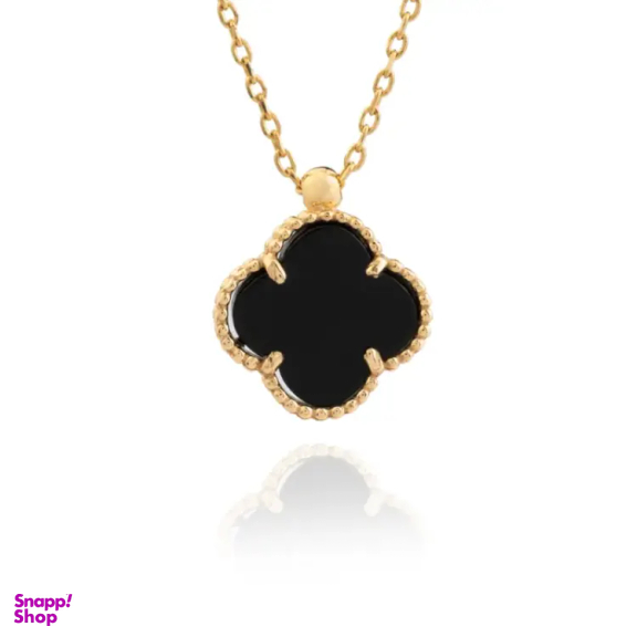 گردنبند طلا 18 عیار زنانه داریم مدل ونکلیف مشکی