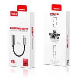 کابل تبدیل Lightning به AUX هیسکا مدل W24 طول 10 سانتی متر