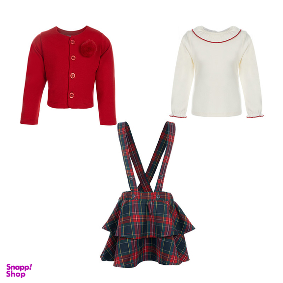 ست 3 تکه لباس دخترانه فیورلا مدل نارگل کد 34508