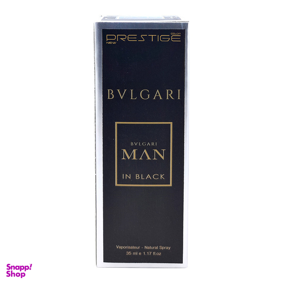 عطر جیبی مردانه نیو پرستیژ کالر مدل Bvlgari In Black حجم 35 میلی لیتر بسته 2 عددی