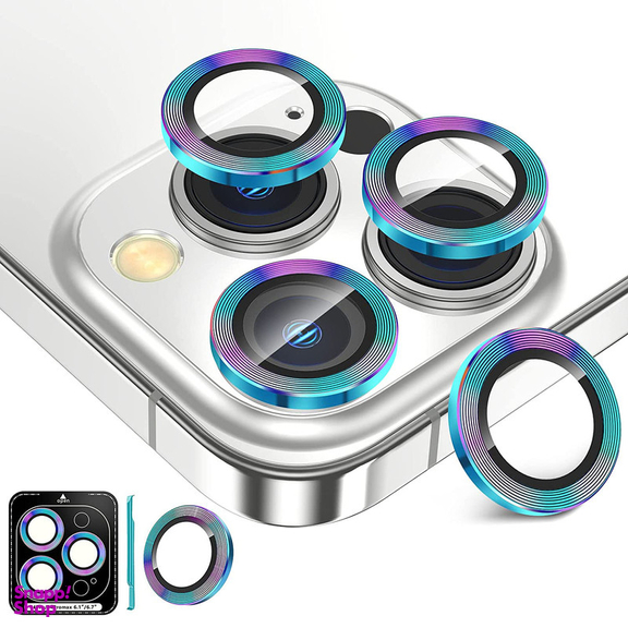 محافظ لنز دوربین بوف مدل HD-ColorLenz مناسب برای گوشی موبایل اپل Iphone 14 Pro Max / 14 Pro