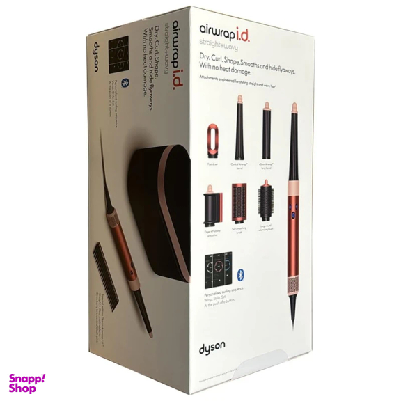 سشوار برس دار حالت دهنده دایسون مدل Airwrap id HS08 VBTO Straight and Wavy