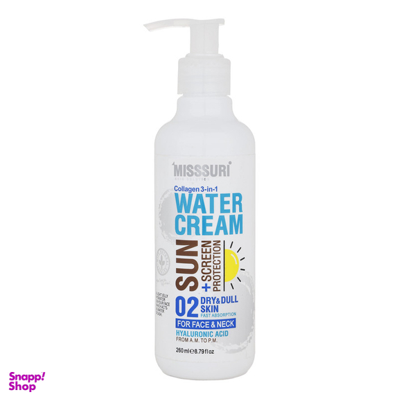 کرم ژل مرطوب کننده میسوری مدل آب حجم 260 میلی لیتر