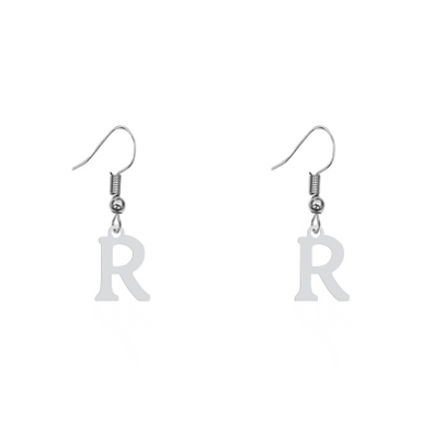 گوشواره زنانه هایکا طرح حرف R مدل ha-299