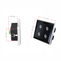 کلید لمسی چهارپل مایا مدل MT4ES12