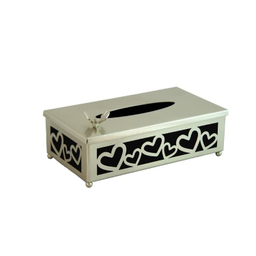 ست سطل زباله و جای دستمال کاغذی سالینو مدل قلب کد N-428