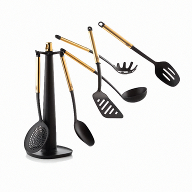 ست کفگیر و ملاقه 7 پارچه کی زد پی مدل رویال کد 001