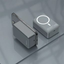 پاوربانک پاورولوژی مدل Magsafe Aluminum کد PP081 ظرفیت 30000 میلی آمپر ساعت