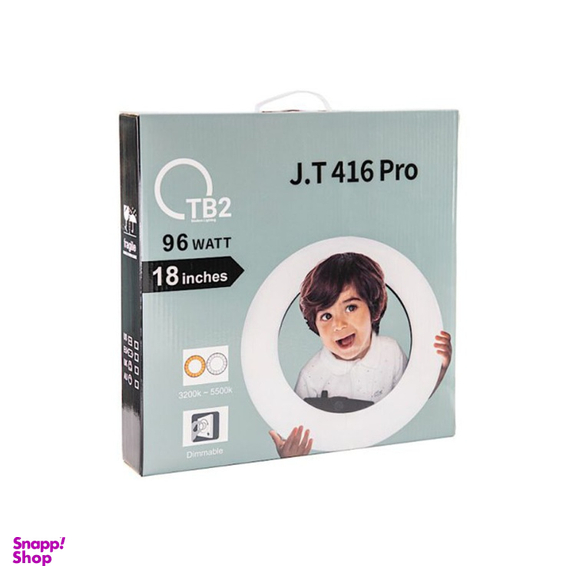 رینگ لایت 96 وات مدل TB2 JT-416 Pro به همراه سه پایه