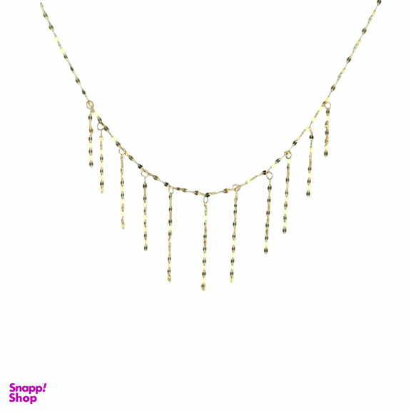 گردنبند طلا 18 عیار زنانه مدل استارز شرابه ای