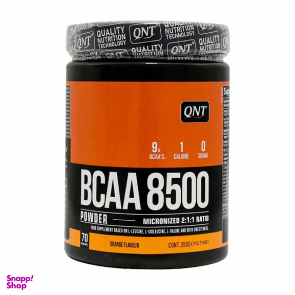 پودر BCAA 8500 کیو ان تی وزن 350 گرم