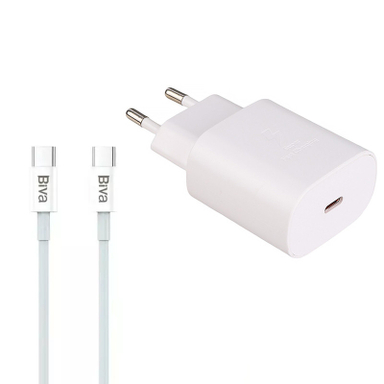 شارژر دیواری 25 وات بیوا مدل HC-14 به همراه کابل USB-C