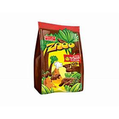بیسکویت پتی بور پاکتی باغ وحشی با طعم کاکائو شیرین عسل وزن 50 گرم
