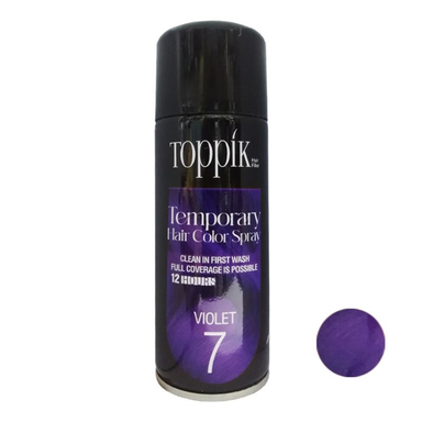 اسپری رنگ مو تاپیک هیر فیلر مدل Temporary حجم 150 میلی لیتر رنگ بنفش