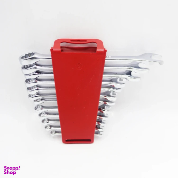 آچار یکسر تخت و یکسر رینگی استرانگ مدل YP-IND-6/22MM مجموعه 12 عددی