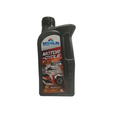 روغن موتورسیکلت میشلن اویل کد 10w30SL حجم 1 لیتر