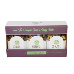 آجیل هدیه گلسیما 2 پسته و بادام درختی و مخلوط گوناتس وزن 600 گرم