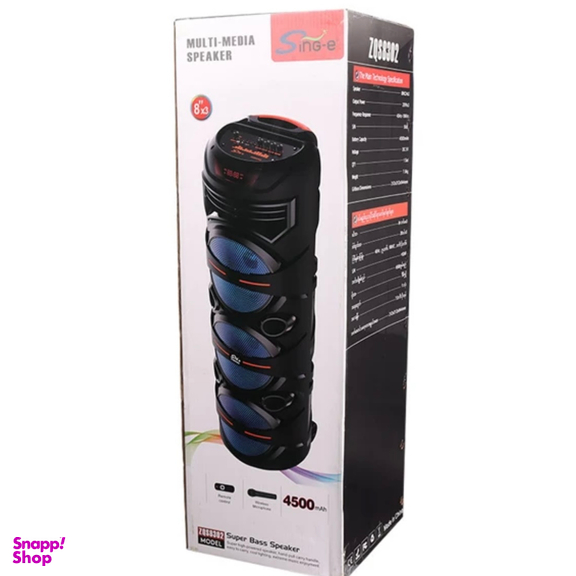 اسپیکر بلوتوثی قابل حمل مدل ZQS-8302