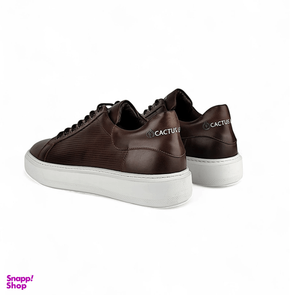 کفش راحتی زنانه چرم کاکتوس کد ws1058 رنگ قهوه ای