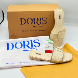 صندل زنانه دوریس مدل لیندا کد 03 رنگ کرم
