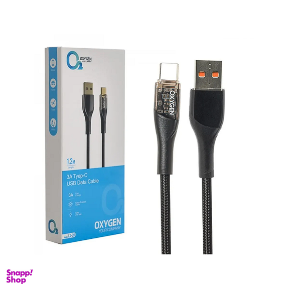 کابل شارژ USB به Type-C اکسیژن مدل LX20 طول 1.2 متر