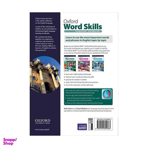 کتاب Oxford Word Skills 2nd Edition Elementary اثر Ruth Gairns and Stuart Redman انتشارات اکسفورد