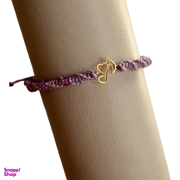 دستبند طلا 18 عیار زنانه طرح نُت موسیقی کد 00101