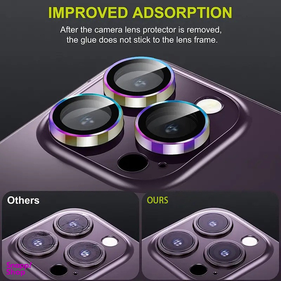 محافظ لنز دوربین بوف مدل HD-ColorLenz مناسب برای گوشی موبایل اپل Iphone 15 Pro Max / 15 Pro